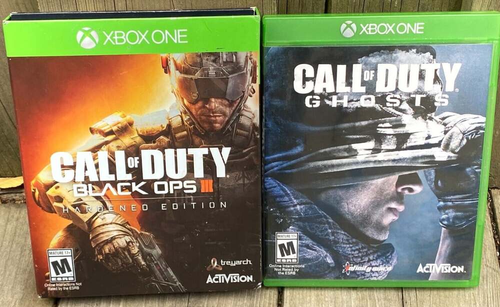 Call of Duty Black Ops III 3 Xbox One HARDENED EDITION Incomplete With Ghosts